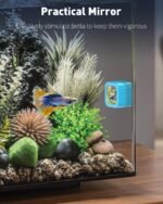 Pawfly Magnetic Aquarium Glass Cleaner Fish Tank Magnetic Brush with Mirror, 1.5 Inch Mini Fish Tank Glass Cleaner Cleaning Tool for 2/5 Inch Thick Aquarium up to 10 Gallons (Non-Floatable) - Image 9