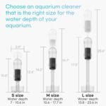 Aquarium Cleaner - No Grinding Fish Waste Remover with Automatic Suction Collector and Handheld Vacuum (Small_Water Depth of 7-10.6in) - Image 7
