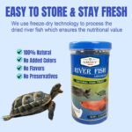 Amzey 2.3 oz Dried River Fish - Natural Food for Turtles, Terrapins, Reptiles and Large Tropical Fish - Image 6