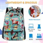 Horse Floral Backpack With Lunch Box Set, Horse Print Backpack 17 inch Horse Lover Gifts Gift for Women - Image 3