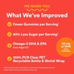 SmartyPants Kids Multivitamin Gummies - Improved Formula: Omega 3 (DHA/EPA), Vitamins D3, C, B12, B6, Vitamin A, K & Zinc, Gluten Free, Three Fruit Flavors, 60 Count (30 Day Supply) - Image 5