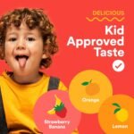 SmartyPants Kids Multivitamin Gummies - Improved Formula: Omega 3 (DHA/EPA), Vitamins D3, C, B12, B6, Vitamin A, K & Zinc, Gluten Free, Three Fruit Flavors, 60 Count (30 Day Supply) - Image 9