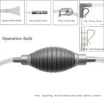 10 Gallon Fish Tank cleaner and Aquarium Water Changer Siphon with a Thinner Tubing. Perfect for Cleaning Small Tanks, Gravel Vacuum for Aquarium Kit - Image 4