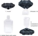 17oz Terrarium Tank Reptile Food Feeders Bowl, Water Feeder Automatic Water Dispenser Waterer Feeding Accessories, for Geckos Lizards Turtle Bearded Dragons - Black - Image 6