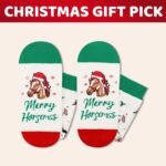 HAPPYPOP Christmas Gifts for Boys Girls - Dinosaur Horse Cow Goat Socks Xmas Stocking Stuffers with Greeting Card - Image 7