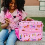 Wildkin ECO rPET Insulated Kids Lunch Box for Boys & Girls – Durable Exterior with Interior Mesh Pocket & Multiple Carry Options - Keeps Food Fresh – Ideal for School & Travel - Horses - Image 3