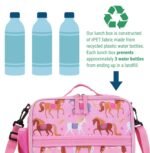 Wildkin ECO rPET Insulated Kids Lunch Box for Boys & Girls – Durable Exterior with Interior Mesh Pocket & Multiple Carry Options - Keeps Food Fresh – Ideal for School & Travel - Horses - Image 5