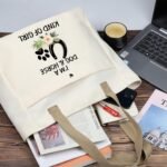 BDPWSS Horse Lover Gift I'm a Dog And Horse Kind Of Girl Tote Bag Paw Print Horseshoe Gift Dog Lover Gift Horse Trainer Gift - Image 4