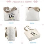 BDPWSS Horse Lover Gift I'm a Dog And Horse Kind Of Girl Tote Bag Paw Print Horseshoe Gift Dog Lover Gift Horse Trainer Gift - Image 7