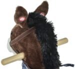 Qaba Kids Plush Ride-On Rocking Horse Toy Cowboy Rocker with Fun Realistic Sounds for Child 3-6 Years Old, Brown - Image 10