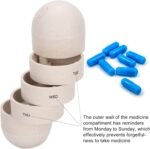 Weekly (7-Day) Organizer, 1 Pack Small Case, Travel Mini Box Dispenser for Pocket Purse, Portable Box Container to Hold Medicine, Vitamins and Fish Oils - Image 4