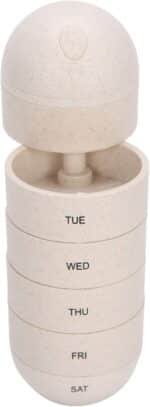 Weekly (7-Day) Organizer, 1 Pack Small Case, Travel Mini Box Dispenser for Pocket Purse, Portable Box Container to Hold Medicine, Vitamins and Fish Oils - Image 5