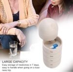 Weekly (7-Day) Organizer, 1 Pack Small Case, Travel Mini Box Dispenser for Pocket Purse, Portable Box Container to Hold Medicine, Vitamins and Fish Oils - Image 6