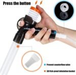 Fish Tank Cleaner, Gravel Pump Vacuum for Aquarium,New Quick Water Changer with Air-Pressing Button,Safe and Noisy,Adjustable Length, Free Your Hands,Aquarium Cleaning Tools - Image 4