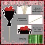 60 Pcs Derby Party Food and Appetizer Picks Animal Horse Dessert Cupcake Toppers Equestrian Theme Kentucky Horse Race Party Supplies for Birthday Party Cake Decorations - Image 4