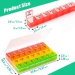 Large Monthly Pill Organizer, XL 4 Weeks Pill Box,28 Day Pill Cases Organizerd by Week,Big Compartment Pill Container with Dust-Proof,for Pills/Vitamin/Fish Oil/Supplements,by Yaklim (ROYG) - Image 6