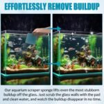 (6-Pack, Blue) 3.25x3.25x1 Aquarium Cleaner for Glass Walls Fish Tanks Aquarium Glass Cleaning Tool Won't Scratch Glass Aquarium Sponge for Turtle Fish Tank - Image 4