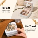 CEELGON Western Jewelry Box Case Gift Horse Print Travel Jewelry Organizer Christmas Gifts for Teen Girls Cowgirl Stuff Small Portable Travel Accessories for Women (Horse) - Image 4