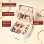 CEELGON Western Jewelry Box Case Gift Horse Print Travel Jewelry Organizer Christmas Gifts for Teen Girls Cowgirl Stuff Small Portable Travel Accessories for Women (Horse) - Image 5