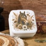 CEELGON Western Jewelry Box Case Gift Horse Print Travel Jewelry Organizer Christmas Gifts for Teen Girls Cowgirl Stuff Small Portable Travel Accessories for Women (Horse) - Image 9