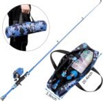 Kids Fishing Pole - Telescopic Fishing Rod and Reel Combo Kit - Fishing Gear, Fishing Lures, Carry On Bag, 70 Set Fully Fishing Equipment - for Boys, Girls, Youth - Image 4