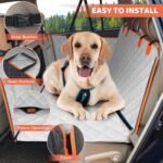 Back Seat Extender for Dogs, Large Space More Comfortable, Dog Car Seat Cover Hard Bottom Holds 400lbs, Sturdy & Waterproof Dog Hammock for Car Dog Car Bed for Car, SUV, Truck - Image 3