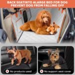 Back Seat Extender for Dogs, Large Space More Comfortable, Dog Car Seat Cover Hard Bottom Holds 400lbs, Sturdy & Waterproof Dog Hammock for Car Dog Car Bed for Car, SUV, Truck - Image 4