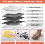 Back Seat Extender for Dogs, Large Space More Comfortable, Dog Car Seat Cover Hard Bottom Holds 400lbs, Sturdy & Waterproof Dog Hammock for Car Dog Car Bed for Car, SUV, Truck - Image 8