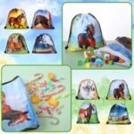 Saintrygo 30 Pcs Horse Themed Party Supplies Horse Birthday Favor Bags Horse Drawstring Bag Goodie Candy Bags - Image 3