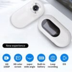 Cat Camera Collar - 170° Wide Angle Pet Dog Collar Camera with 0.96 Inch LCD Screen, Multi Fuctional Pet Cat for Video Records, White - Image 3