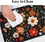 Dog Food Mats for Floors, Absorbent Quick Dry Pet Cat Food Mat, Dog Bowl Mats for Food and Water Dispenser Mat, Eco-Friendly Dog Accessories Pet Supplies 16"x24" - Image 8