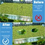 5Pcs Aquarium Floating Plant Corral, 5 Sizes of Aquarium Floating Plant Ring Round Aquarium Feeding Ring, for Keeping Floating Plants in Place, Fish Feeding Ring (Green) - Image 6