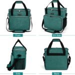 BAGLHER Dog Travel Bag, Pet Travel Bag (All Pet Travel Supplies), with 2 Pet Food Containers and 3 Collapsible Silicone Bowls; Essential Kits for Pet Travel Green - Image 3