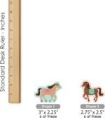 Big Dot of Happiness Run Wild Horses - Cupcake Decoration - Pony Birthday Party Cupcake Wrappers and Treat Picks Kit - Set of 24 - Image 7