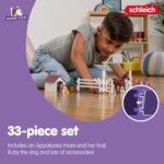 Schleich Horse Club — Hannah's Guest Horses Playset, 20-Piece Horse Stable Toy Set Including Mare, Foal, Hannah Doll and Dog Figurine, Horse Toys for Girls and Boys Ages 5+ - Image 5