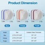 Magnetic Aquarium Fish Tank Glass Cleaner with Feeder, Mag Float Double-Sided Algae Aquarium Cleaning Tools Magnet Scrubber Brush for Glass Acrylic 3/8” to 4/5” Large Purple - Image 8