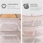 Herb Drying Rack 3 Layer Hanging Mesh Net for Plants Hanging Drying Fish Net Foldable Hanging Mesh Dryer for Buds, Fruits, Hydroponics Flowers, Vegetables, Fish, or Clothes, Doll - Image 6