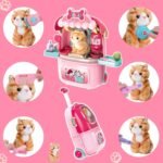 MAGIC4U Pet Cat Care Carrier Suitcase Toy, 29PCS Vet Clinic and Doctor Kit for Kids, Pet Kitty Grooming Feeding Toys Veterinarian Medical Pretend Role Play Set for Boys and Girls Ages 3-6 - Image 5
