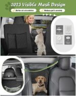 Custom for Tesla Model Y Dog Car Seat Cover for Back Seat, Dog Back Seat Pet Mat for Model Y Interior Accessories 2025 2024-2020,Waterproof Scratch Proof Hammock Liner Oxford Fabric Black - Image 3