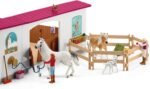 Schleich Horse Club Peppertree Riding Arena 179-Piece Horse Playset with Riding Arena Stable Set, 2 Horses, 3 Horse Rider Figurines and Horse Toys for Girls & Boys Ages 5+ - Image 8