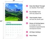 2025 Paradise Monthly Wall Calendar by Bright Day, 12 x 12 Inch Beautiful Landscape Photography Gift - Image 5