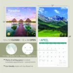 2025 Paradise Monthly Wall Calendar by Bright Day, 12 x 12 Inch Beautiful Landscape Photography Gift - Image 10