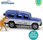 Breyer Horses Farms Land Rover and Tag-a-Long Trailer and Playset | Die Cast | 3.25” H x 10.5” L x 2.5” D | 2 Stablemates Horses Included | 1:32 Scale | Model #59216, Multi - Image 5
