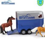 Breyer Horses Farms Land Rover and Tag-a-Long Trailer and Playset | Die Cast | 3.25” H x 10.5” L x 2.5” D | 2 Stablemates Horses Included | 1:32 Scale | Model #59216, Multi - Image 6