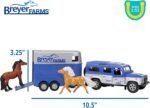 Breyer Horses Farms Land Rover and Tag-a-Long Trailer and Playset | Die Cast | 3.25” H x 10.5” L x 2.5” D | 2 Stablemates Horses Included | 1:32 Scale | Model #59216, Multi - Image 9