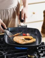 2 Pcs Fish Spatulas For Nonstick Cookware, Silicone fish turner spatula for Cooking Fried Egg Burger Steak (Black) - Image 7