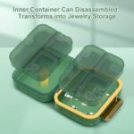 Toplive 7 Compartments Portable Pill Organizer Travel Medicine Pill Organizer, Moisture Proof Small Pill Case Pocket Pill Holder Daily Pill Container Box for Fish Oil Supplements, Green - Image 8