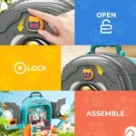 Pet Carrier Backpack Toy, 3 in 1 Pet Care Playset, Pretend Play Pet Hospital Accessories & Hair Dryer Toy, Cat Role Play Set for Boys Ages 3+ - Image 5