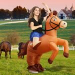 Inflatable Costume Adult Ride On Horse Costumes Cowboy Air Blow Up Funny Riding Horse Suit for Men Women Halloween - Image 7