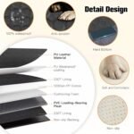 Back Seat Extender for Dogs,Waterproof Dog Car Seat Cover for Back Seat Hard Bottom Holds 400lbs,Sturdy Dog Hammock for Car, Leather Pet Seat Protector for Car, SUV,Truck - Image 4